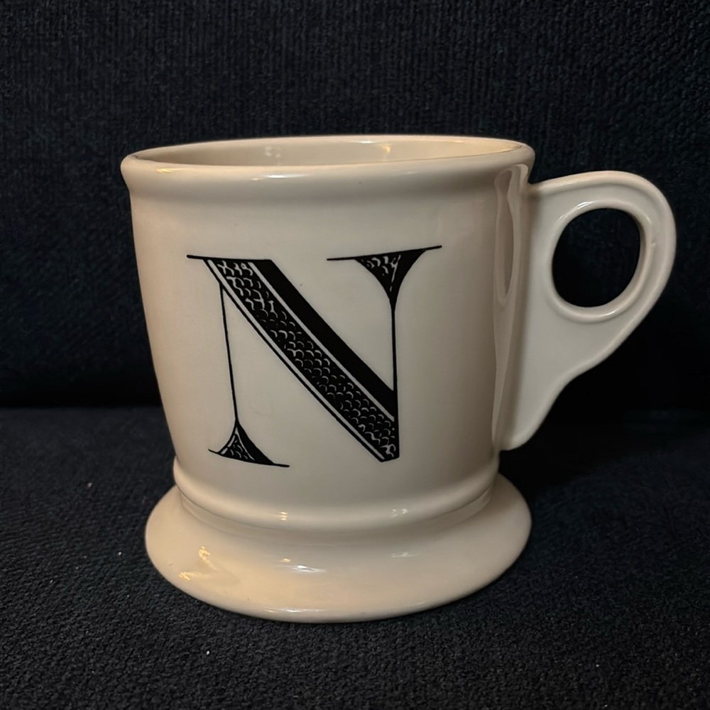 Anthropologie Initial N Coffee Mug